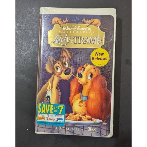 Disney's Lady & The Tramp VHS Tape Factory Sealed 1998 Original Release  READ - Picture 1 of 6